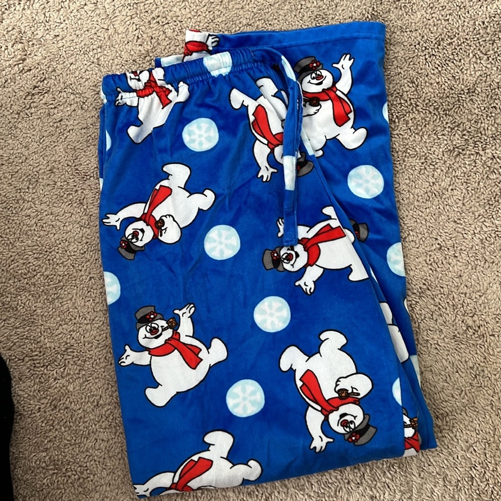 Frosty the Snowman Blue Pajama Pants